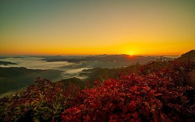 대룡산 운해와 일출