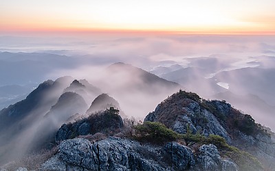 가야의 칠불봉에서 만난  운해