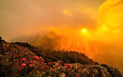 지리산 일출