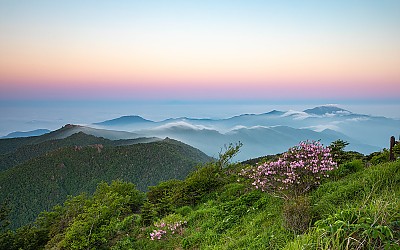 천왕봉에서