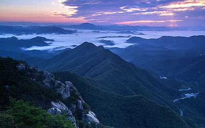 대둔산의여명
