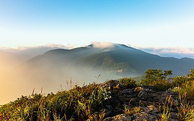 고리봉에서 만복대를 바라보며 촬영