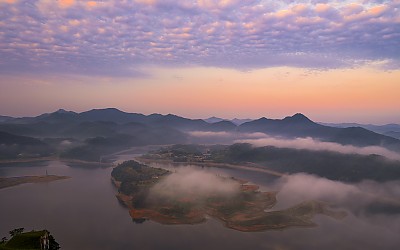 국사봉에서 바라본 붕어