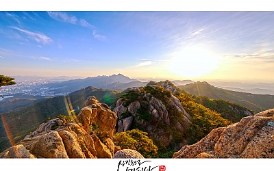 도봉산  일몰...