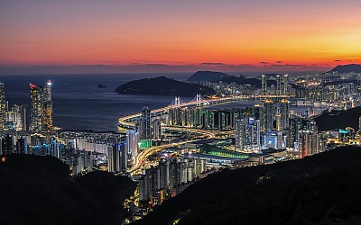 장산 야경...