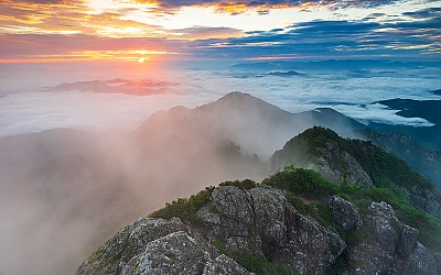 가야산 일출경