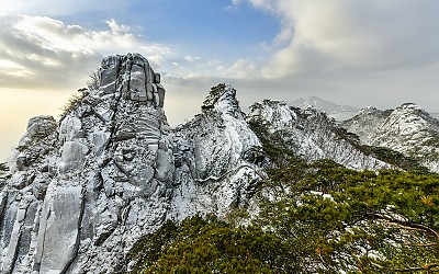 도봉산 설경