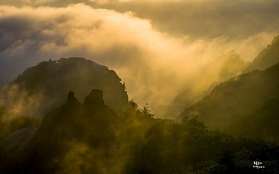 속리산의 아침