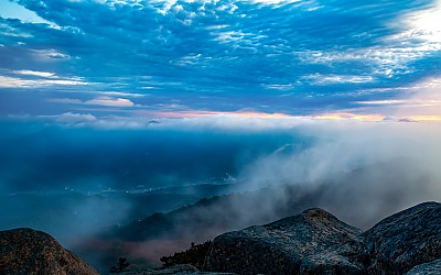 속리산의 새벽