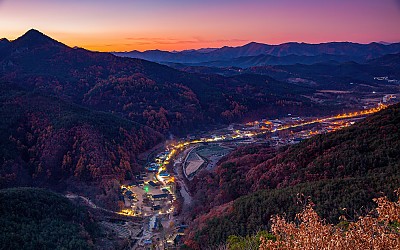 주왕산에서