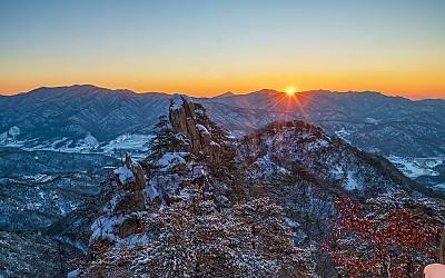 운악의 겨울