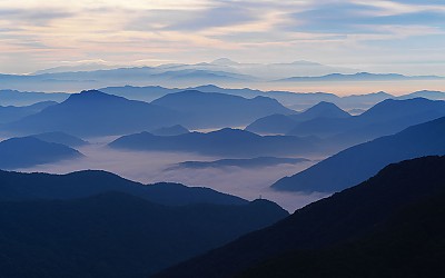 회문산의 아침
