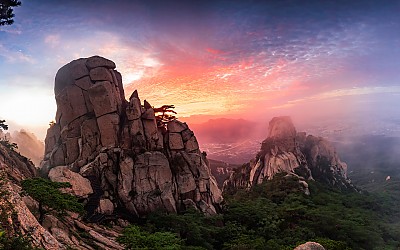 도봉산 여명