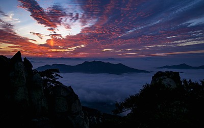 도봉산의새벽풍경