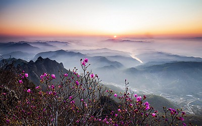 저건너 산너머로 아침이