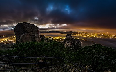 자운봉의 새벽풍경