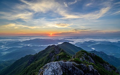 가야산 아침