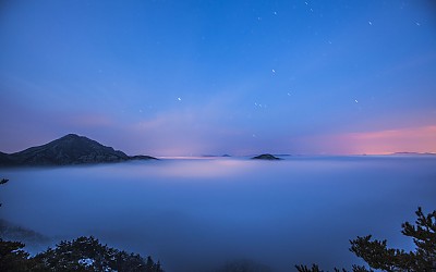 장령산의 바다