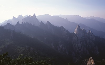 설악산 일몰