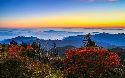 지리산 중봉의 가을