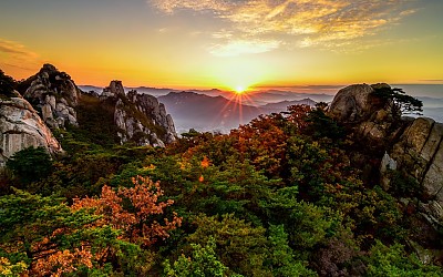 도봉산 일출