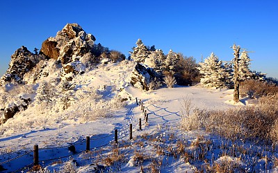 지리산의 미. 연화봉 설경