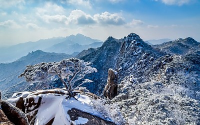 도봉산 설경