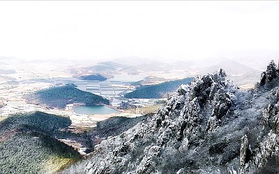 달마산의 겨울