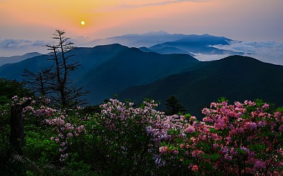 반야봉의아침