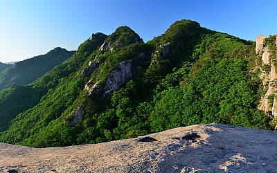 속리산자락의 아침