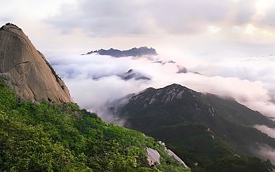 북한산 운해
