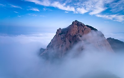 백운대 운해