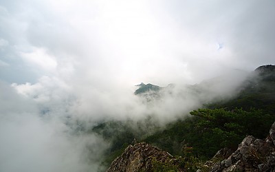 영축산행중에.....