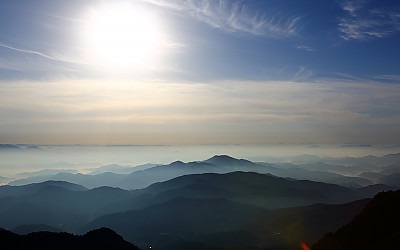 만물상 능선에서