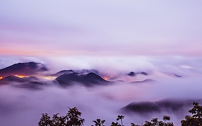 오봉산의새벽풍경
