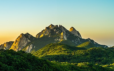 삼각산 일몰