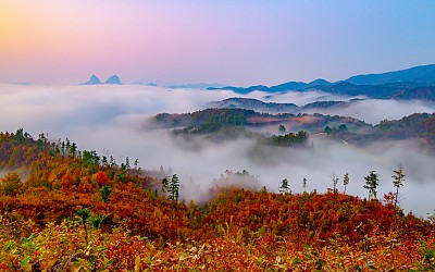 마이산을 바라보고