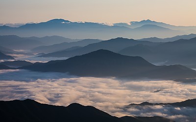 지리산의 아침