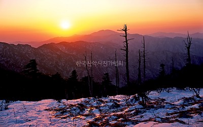 제석봉 일몰