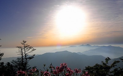 반야봉에서.