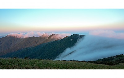 함백산의  야경