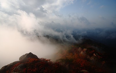 속리산 운무