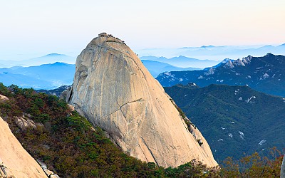 인수봉의 겨울