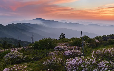 제석봉의 저녁