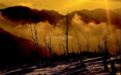 제석봉 일몰