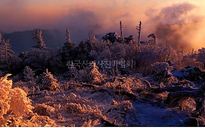 제석봉 상고대