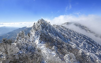 천왕봉 설경