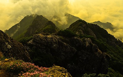 가야산 칠불봉에서