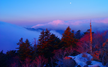 제석봉의 일출빛