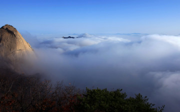 북한산 운해